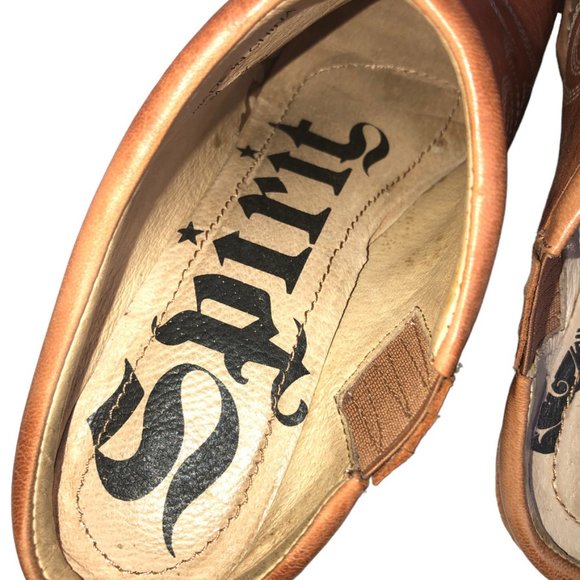 Lucchese Spirit Brown Western Cowboy bottie boots 6M - Picture 6 of 9